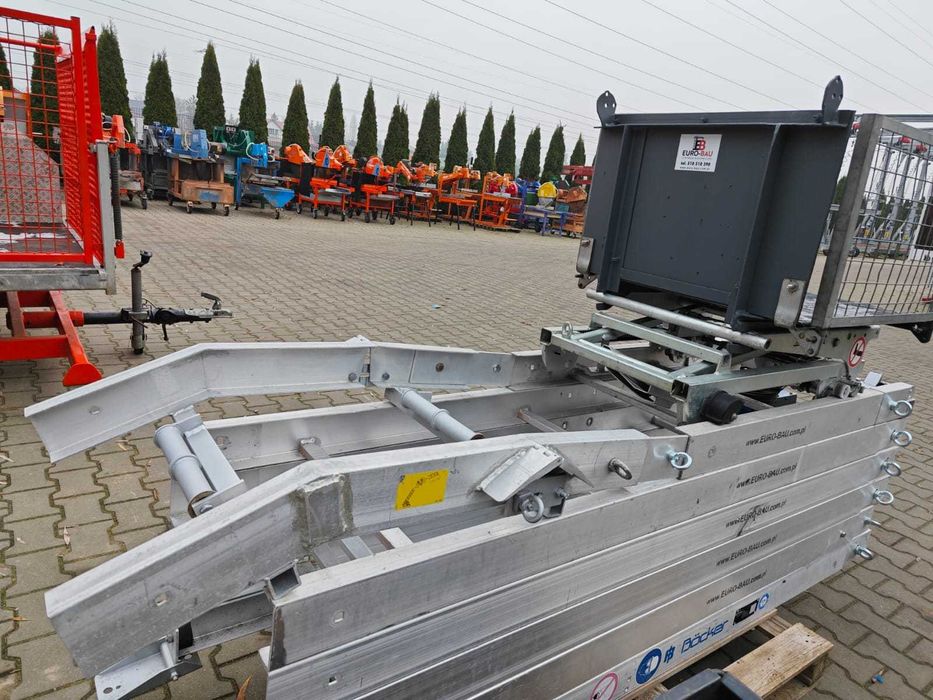 Winda drabina dekarska Bocker TopLift 250kg 12-22m wciągarka Wyciąg dekarski budowelany skośny do dachówki papy innych materiałów nr.30