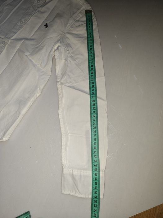 Нова рубашка сорочка біла 134 см 8 9 років hm logg святкова