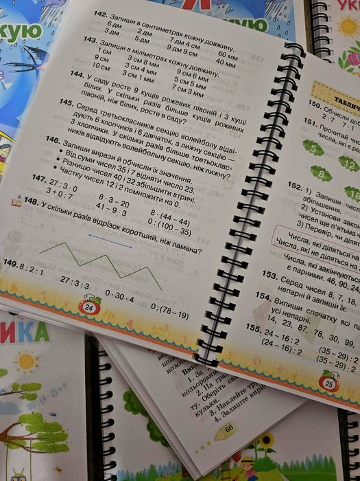 Підручники НОВІ НУШ 1 2 3 4 класи . А5 , кольорові , Всі автори