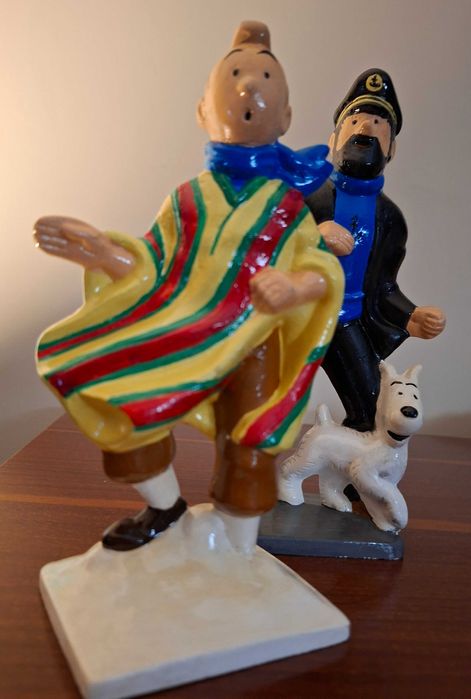 Estatuetas de Tintin, Capitão Hadock e Milu