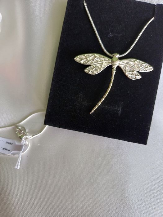Srebrny naszyjnik- Ważka na łańcuszku. Pr 925