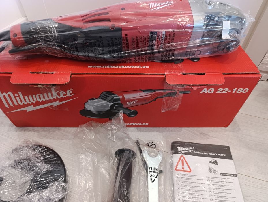 Szlifierka kątowa 180mm 2200W Milwaukee AG 22-180 DMS