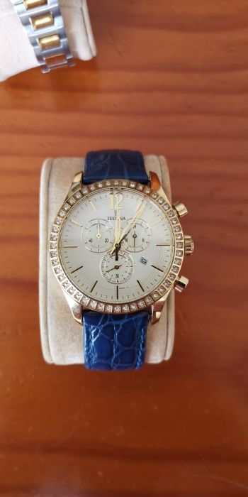 Festina cronógrafo feminino.