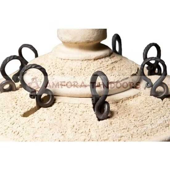 Piec TANDOOR Tandoori Tandyr model HUNTER Z ZAWIASEM grill ogrodowy