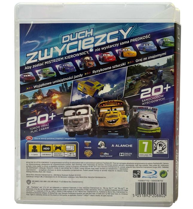Gra na PS3 Auta 3: Wysokie Obroty