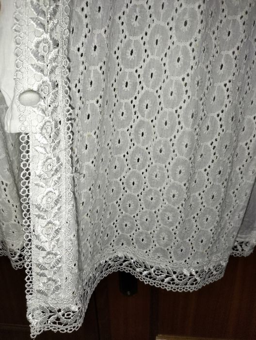 Túnica Branca Bordado Inglês
