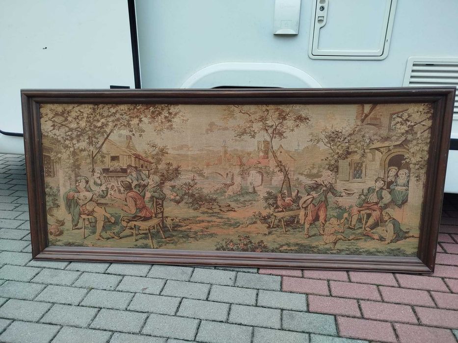 Piękny bardzo duży gobelin , wymiary 185x80 cm