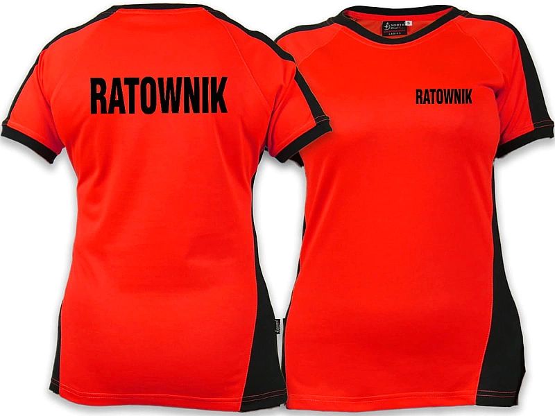 Koszulka RATOWNIK damska FLUO (XL)