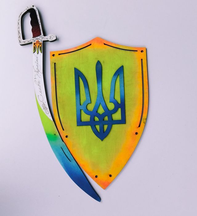 Синій Щит . Шабля. Дитяча іграшкова зброя.