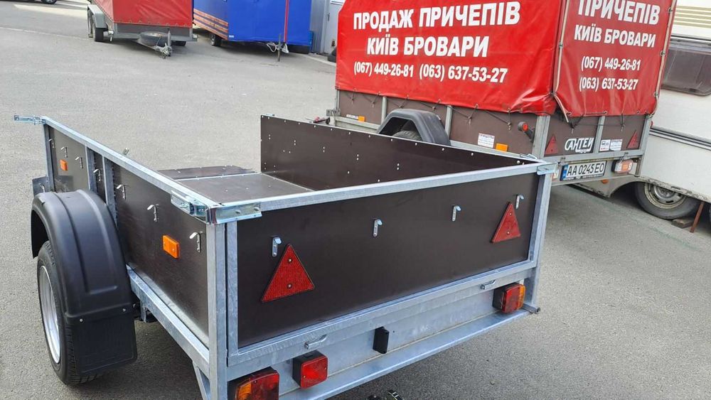 Легковий цинк прицеп причіп бакелітова фанера 2.2х1.3 легковой прицеп