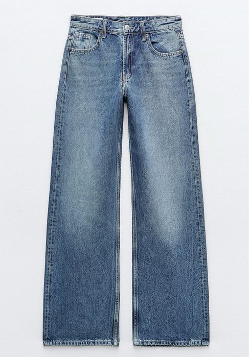 Джинси Zara сині wide leg