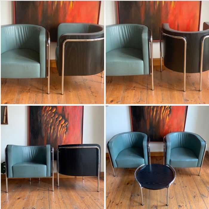 Thonet s3001 kpl mebli klubowych. Projekt Christopf Zchocke. Postmoder