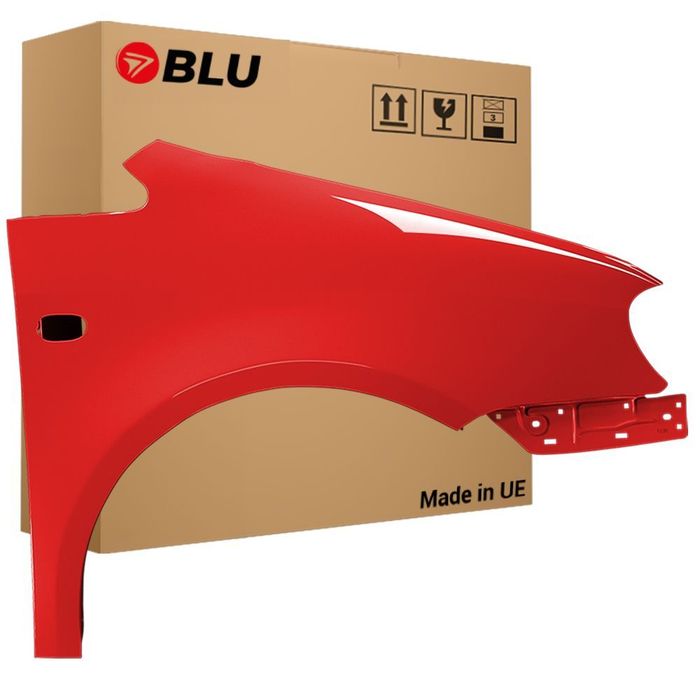 BLU Błotnik VW CADDY III 3 2K LY3D prawy przód czerwony 2004-2010 ocynk TornadoRot