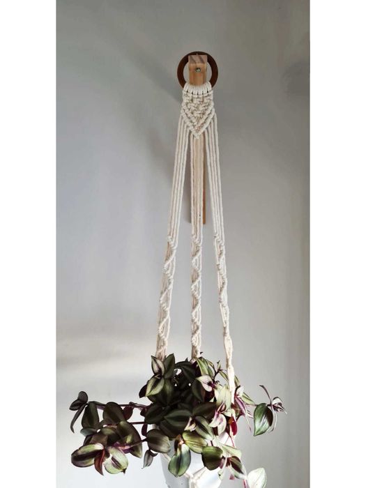 Suporte para vaso em Macramé