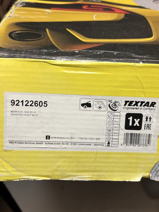 Discos e travoes Textar Novos