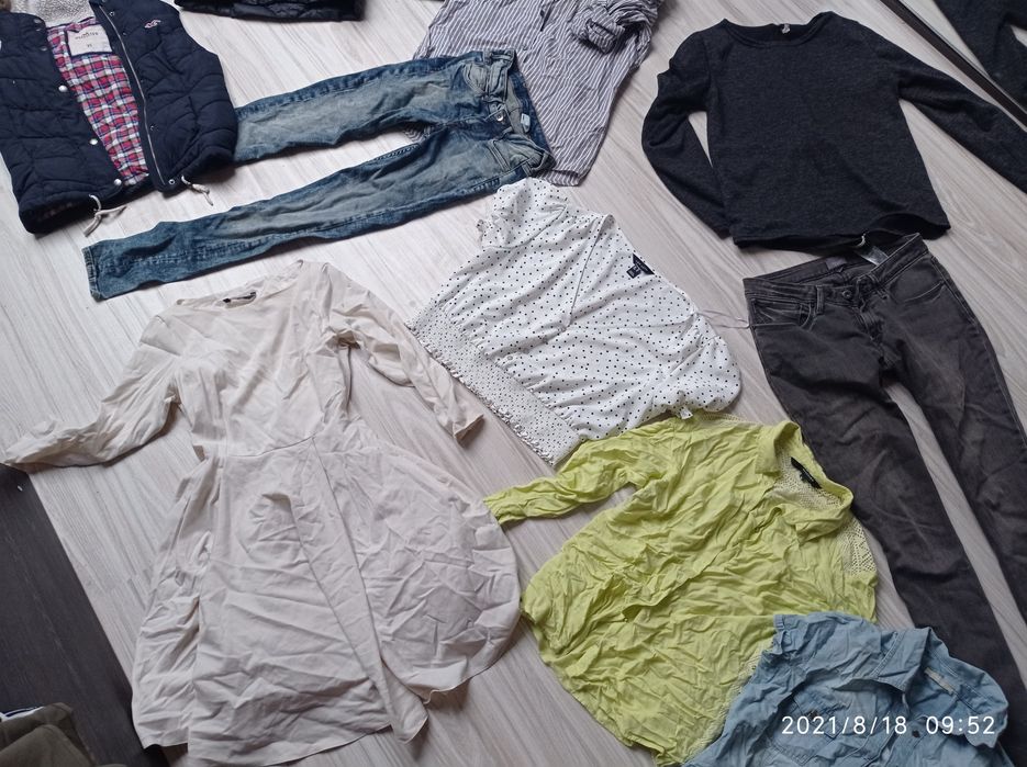 Ubrania  50sztuk za 100 zl  rurki, sukienki ,kurtki 36/38 H&M , Reser