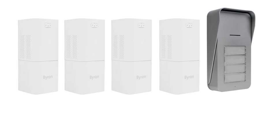 Byron DIC-21545 Interkom domofon radiowy kompletny zestaw