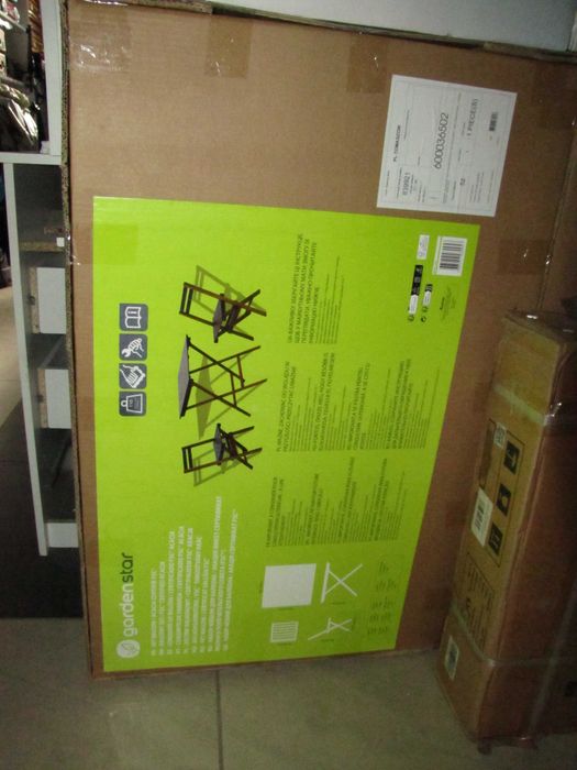 Zestaw Mebli Ogrodowych Składane Stół i 2 Krzesła drewniane