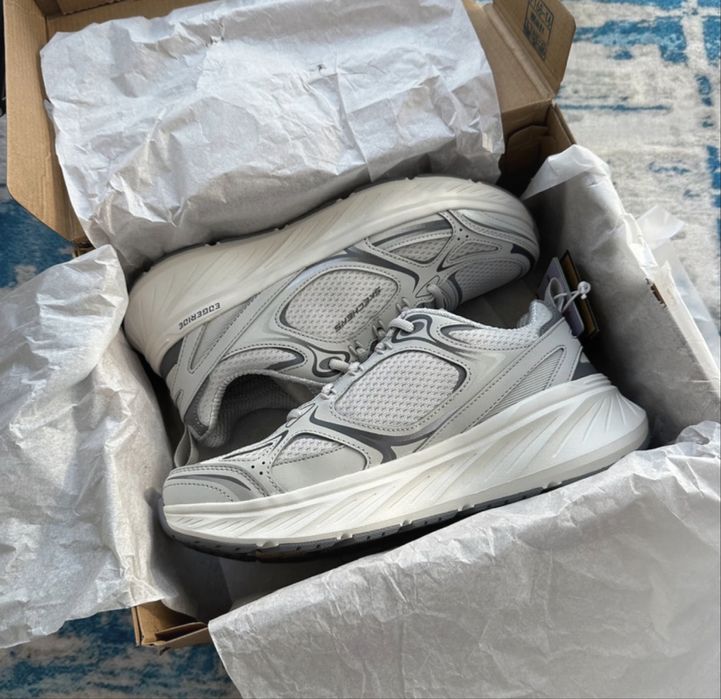 Skechers Edgerride Sneakers Grey Szare Buty Sportowe Relaxed Fit Comf