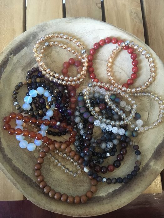 Pulseiras com cristais