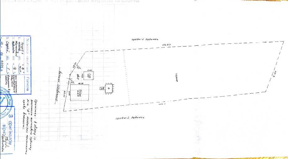 Продається земельна ділянка з одноповерховим цегляним будинком