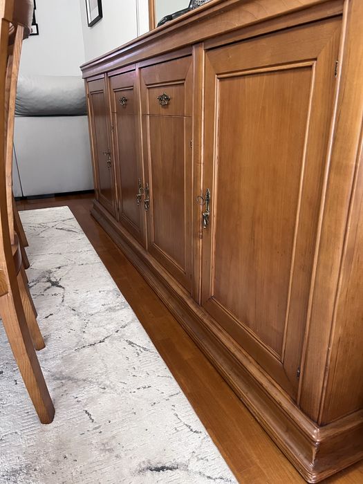 Mobília de sala em madeira de cerejeira