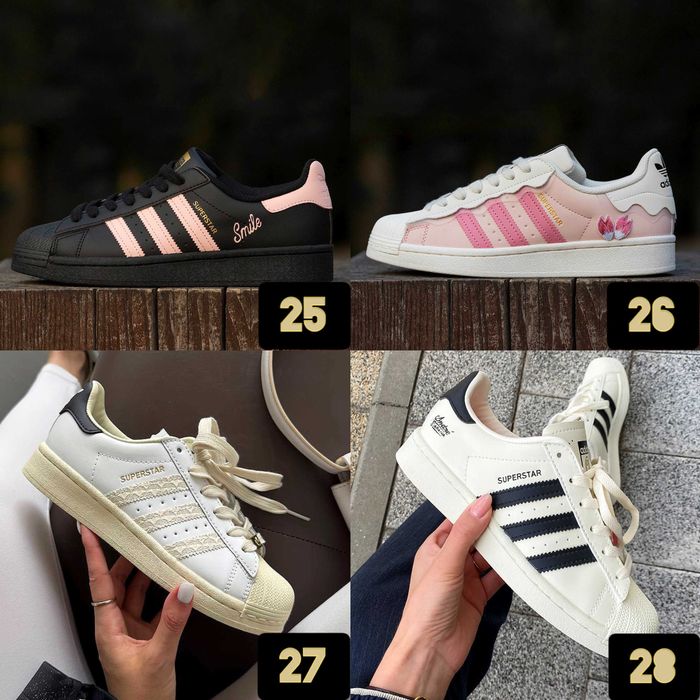 СУПЕРЗІРКОВІ Кросівки Adidas Superstar | Унісекс | Розміри 36 - 45