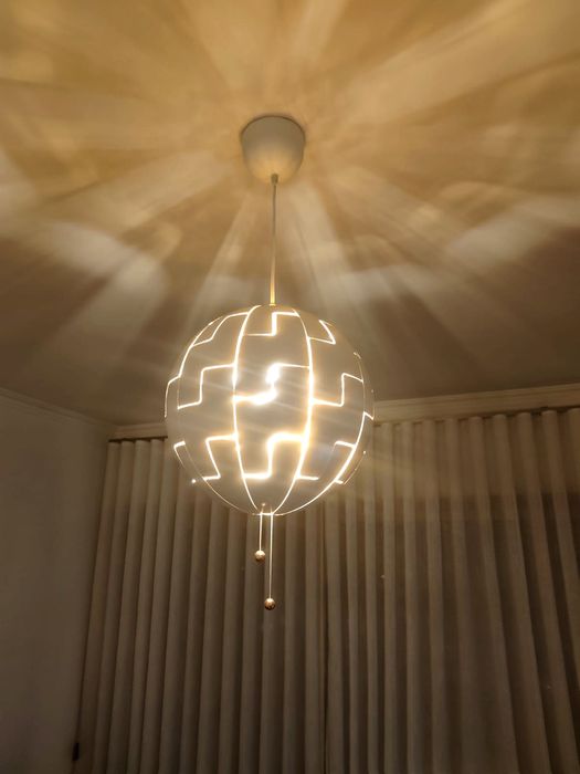 Candeeiro Suspenso IKEA PS 2014 — Branco / Cobre — 35 cm