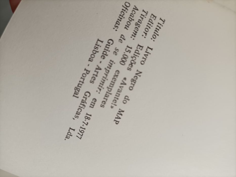 Livro negro do map