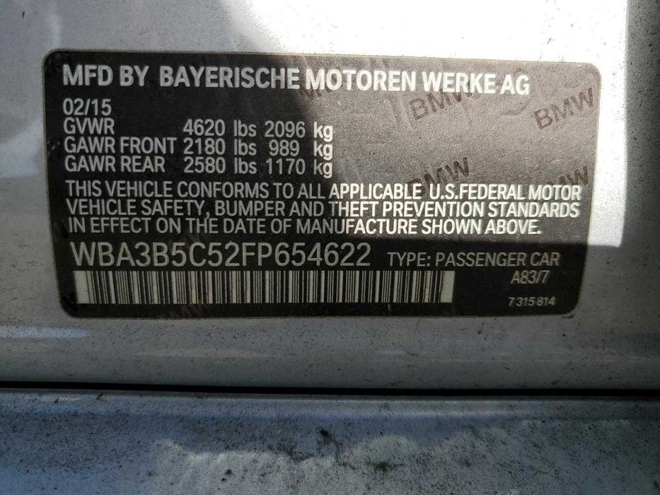 Bmw 328 XI Sulev 2015