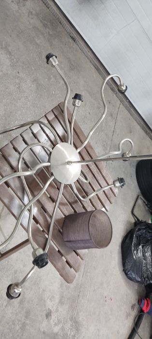 Candeeiro prata cromado