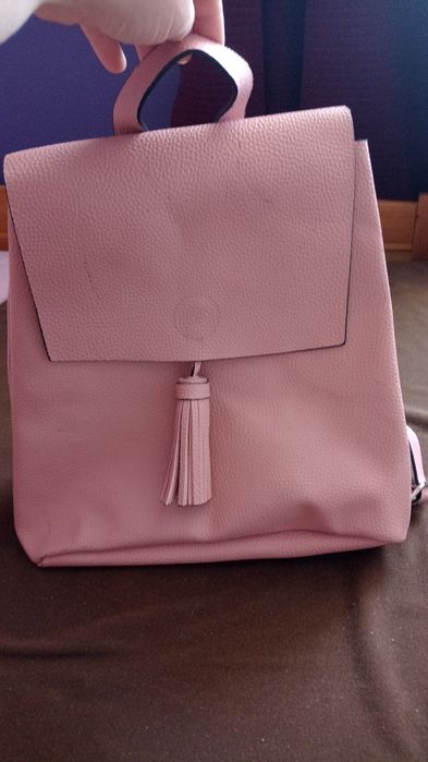 Plecak torebka pudrowy ròż