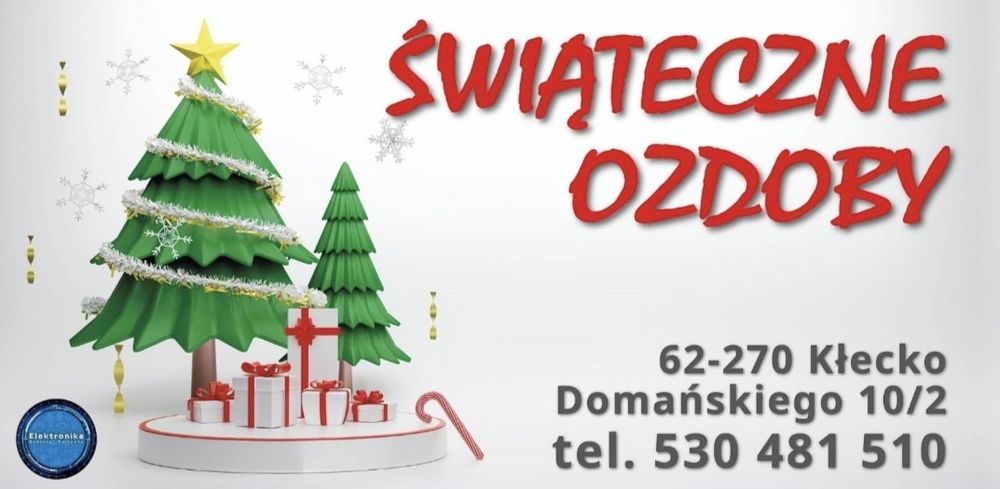 Ozdoby dekoracje oświetlenie Świąteczne