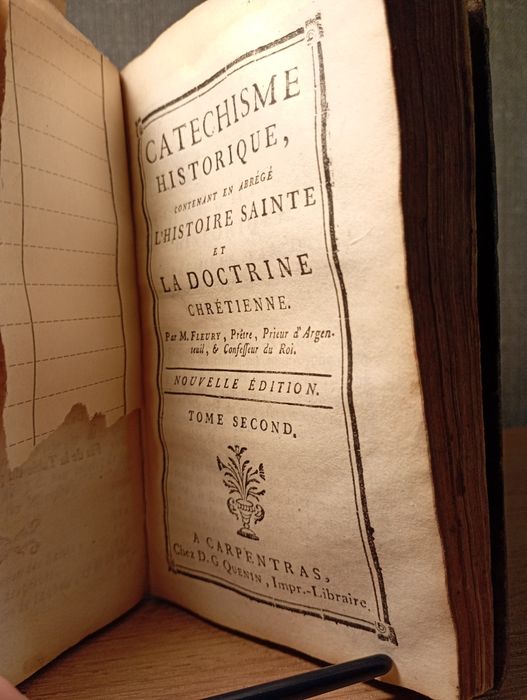 Starodruk XVIIIw. Katechizm Historyczny - Katolicyzm - Nauki - Religia