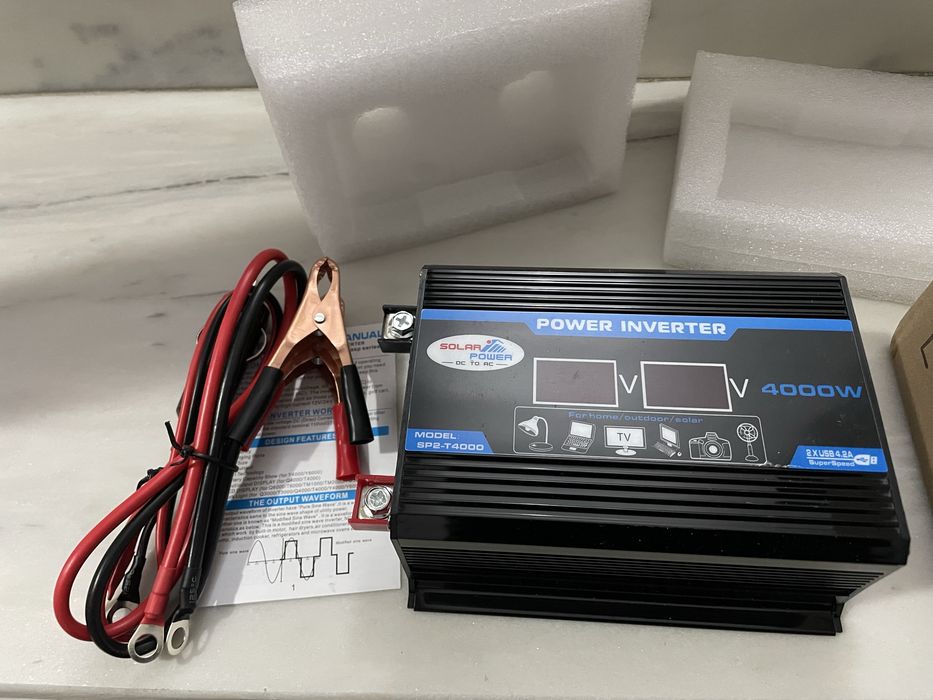 Inversor / Conversor Potência 4000W [12V para 220V] - Corrente