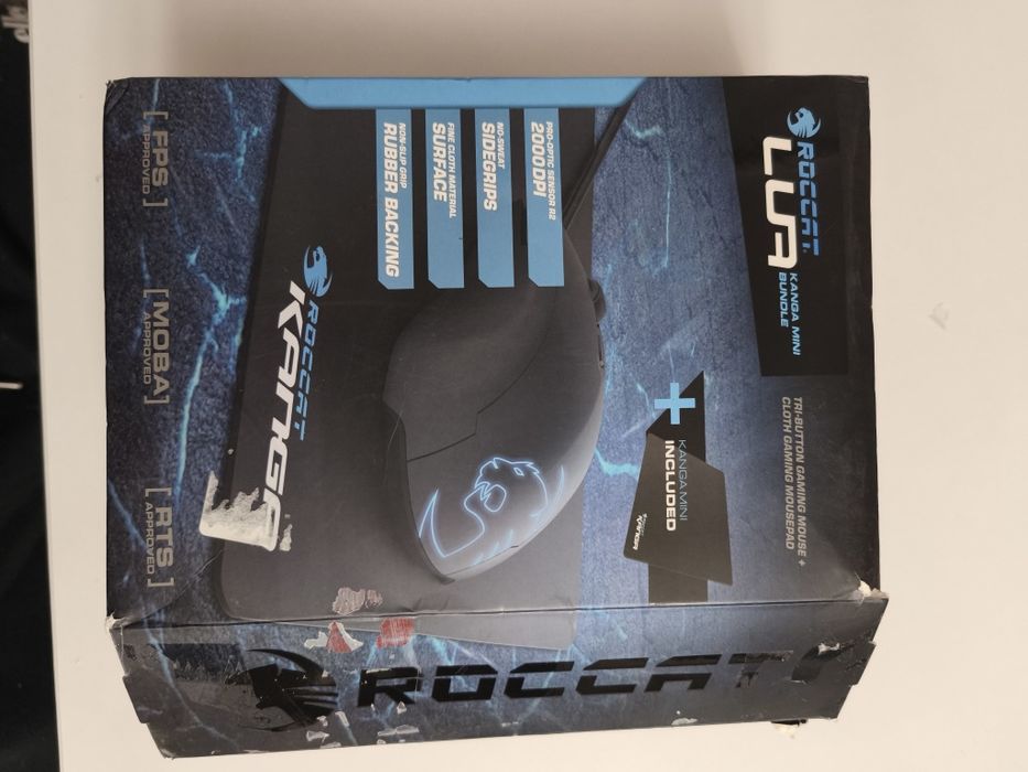 Nowa mysz gamingowa Roccat Lua + podkładka Roccat Kanga