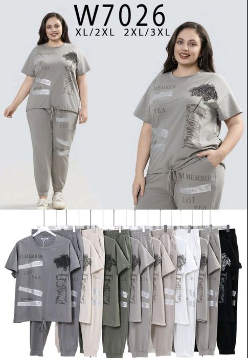 Жіночій костюм батал опт.  Хл-4хл. Женский костюм батал. Опт