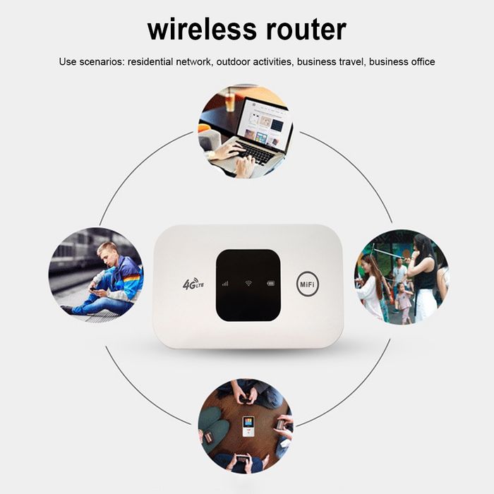 Router WiFi mobilny 4G LTE z gniazdem na kartę SIM 150 MBb/s Hotspot