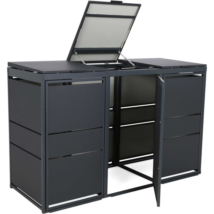 Zabudowy koszy Top Box Obudowy koszy na śmieci 3x120L Premium