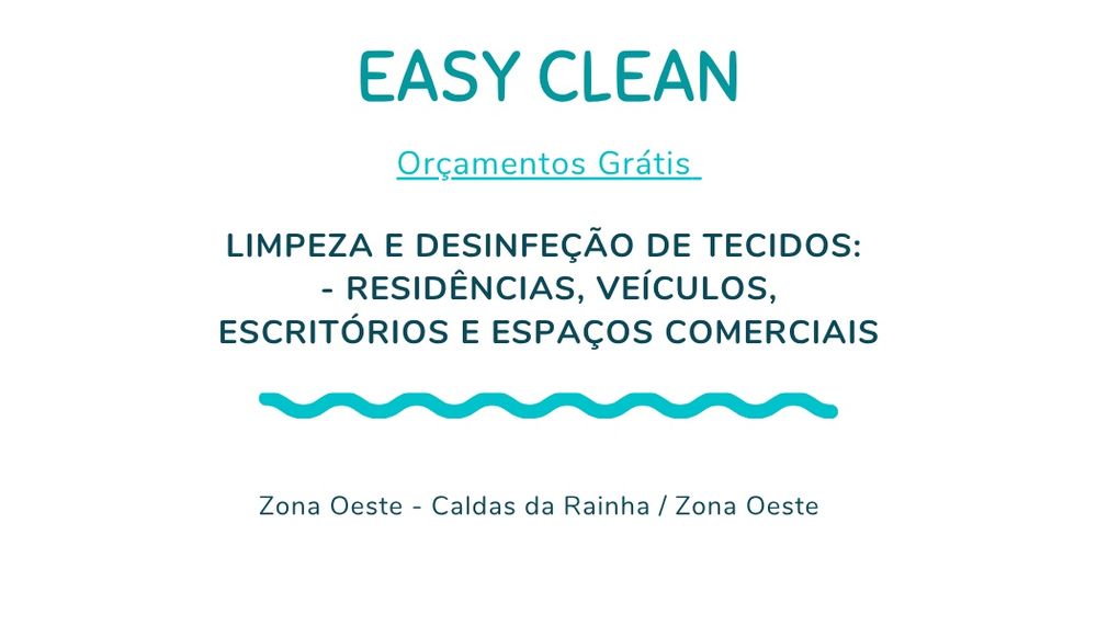 Limpeza de Tecidos (sofás, colchões, tapetes) - Caldas da Rainha