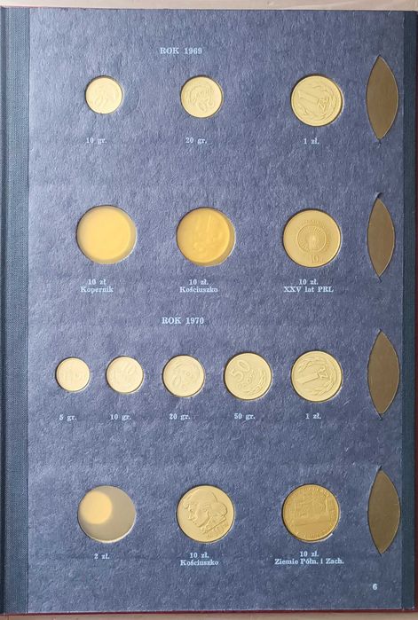 Monety od 1949 do 1972 Klaser