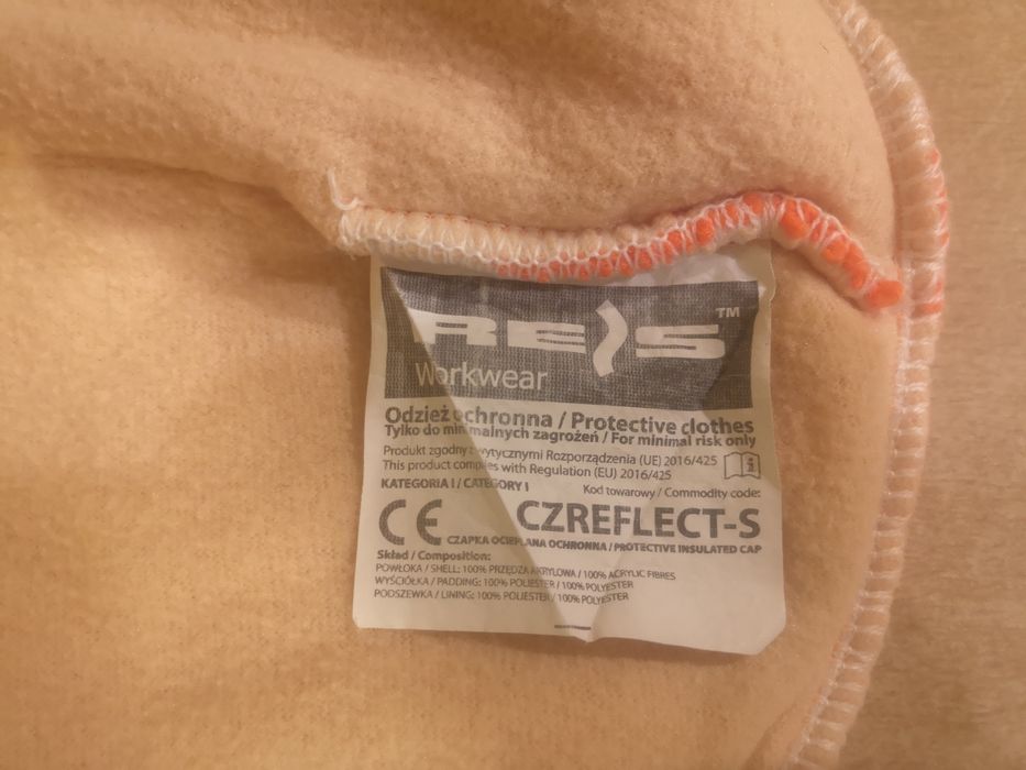 Czapka ocieplana Reis Workwear pomarańczowa