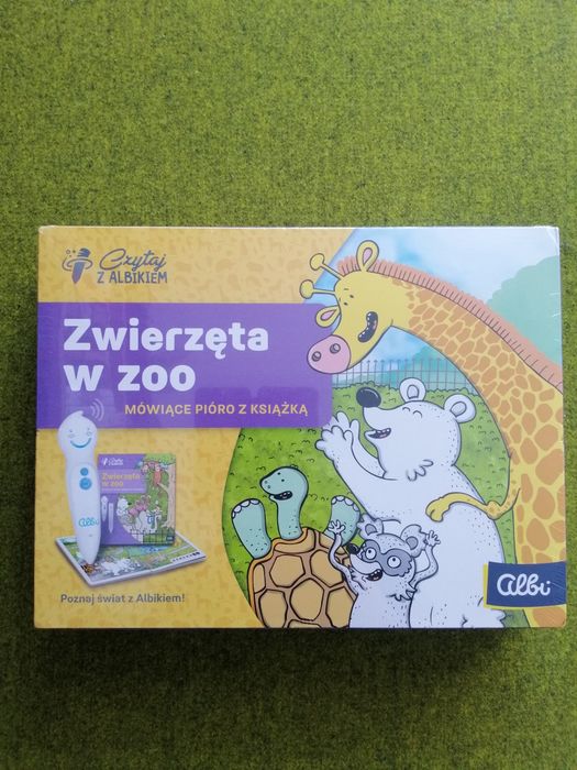 Czytaj z Albikiem Zestaw z piórem mówiącym i  książką Zwierzęta w Zoo