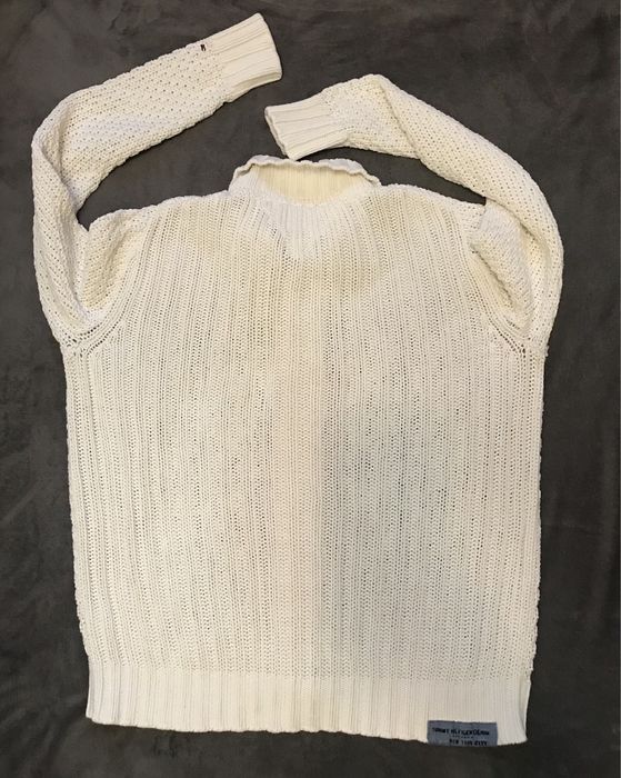 Kremowy męski sweter Hilfiger Denim r. L
