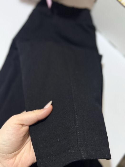 Лосини чорні з рельєфними швами