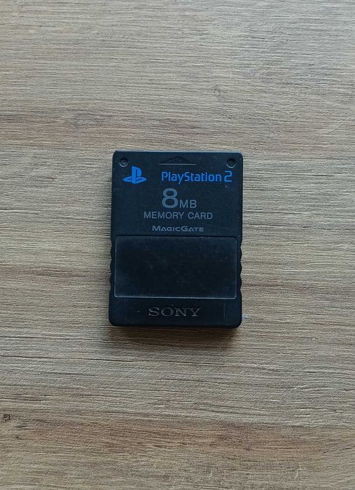 Oryginalna karta pamięci PS2 PlayStation 2 czarna FMCB