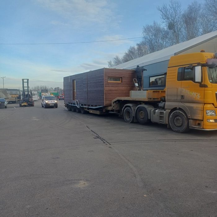 Relokację maszyn przemysłowych hds 40 t dłużyca platforma transport