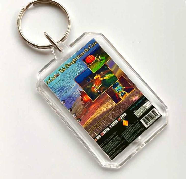 Brelok MediEvil - mini okładka gry PS1