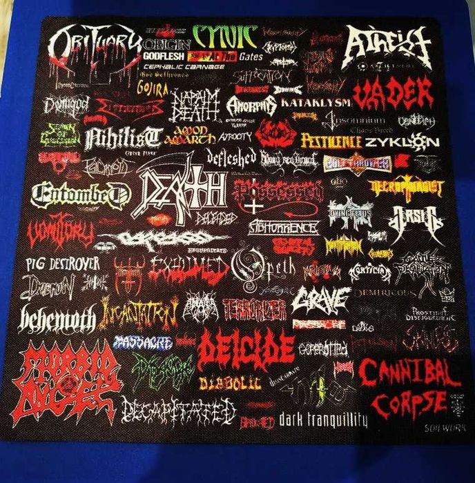 Flaga Naszywka Death Metal