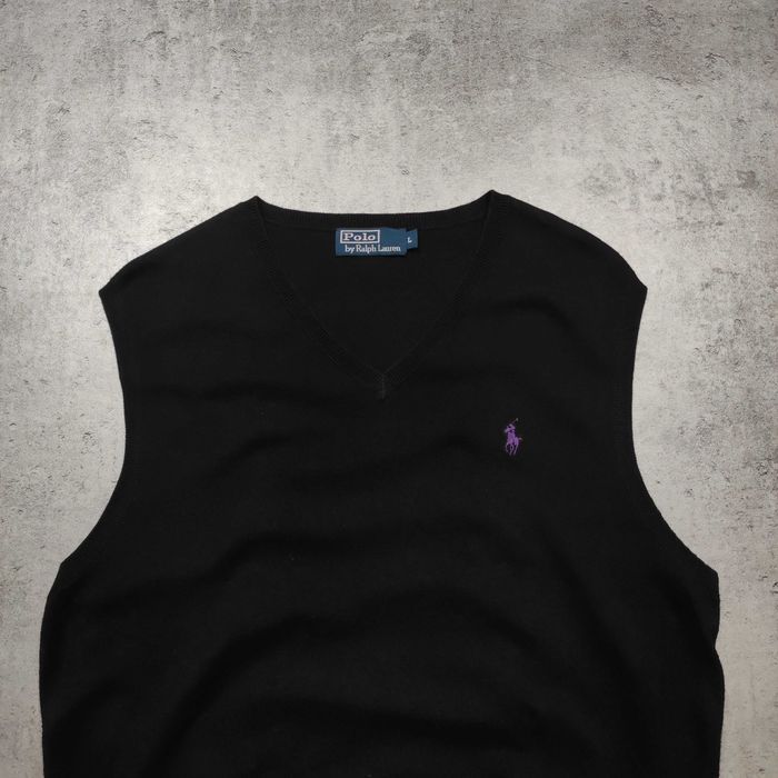 MĘSKA Elegancka PREMIUM Kamizelka Sweter Polo Ralph Lauren Bawełna